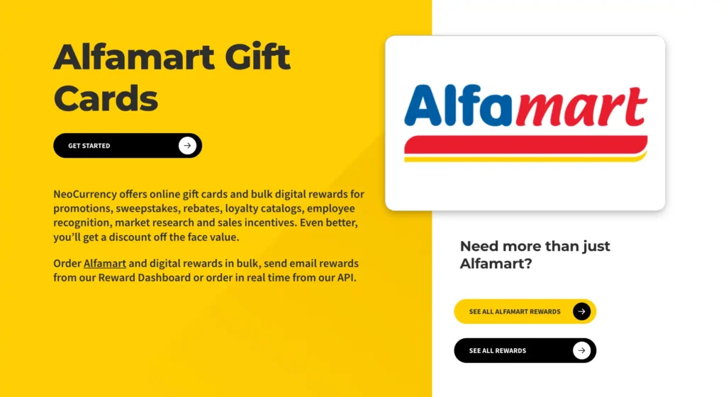 Redeem Your Alfamart Gift Card