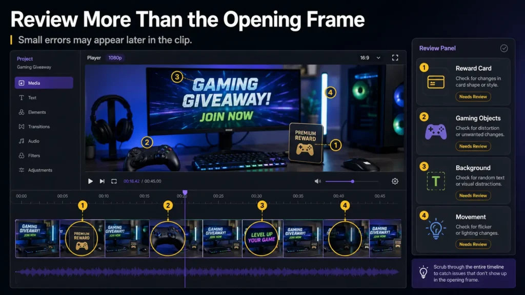 Inspect Every Frame Before Editing